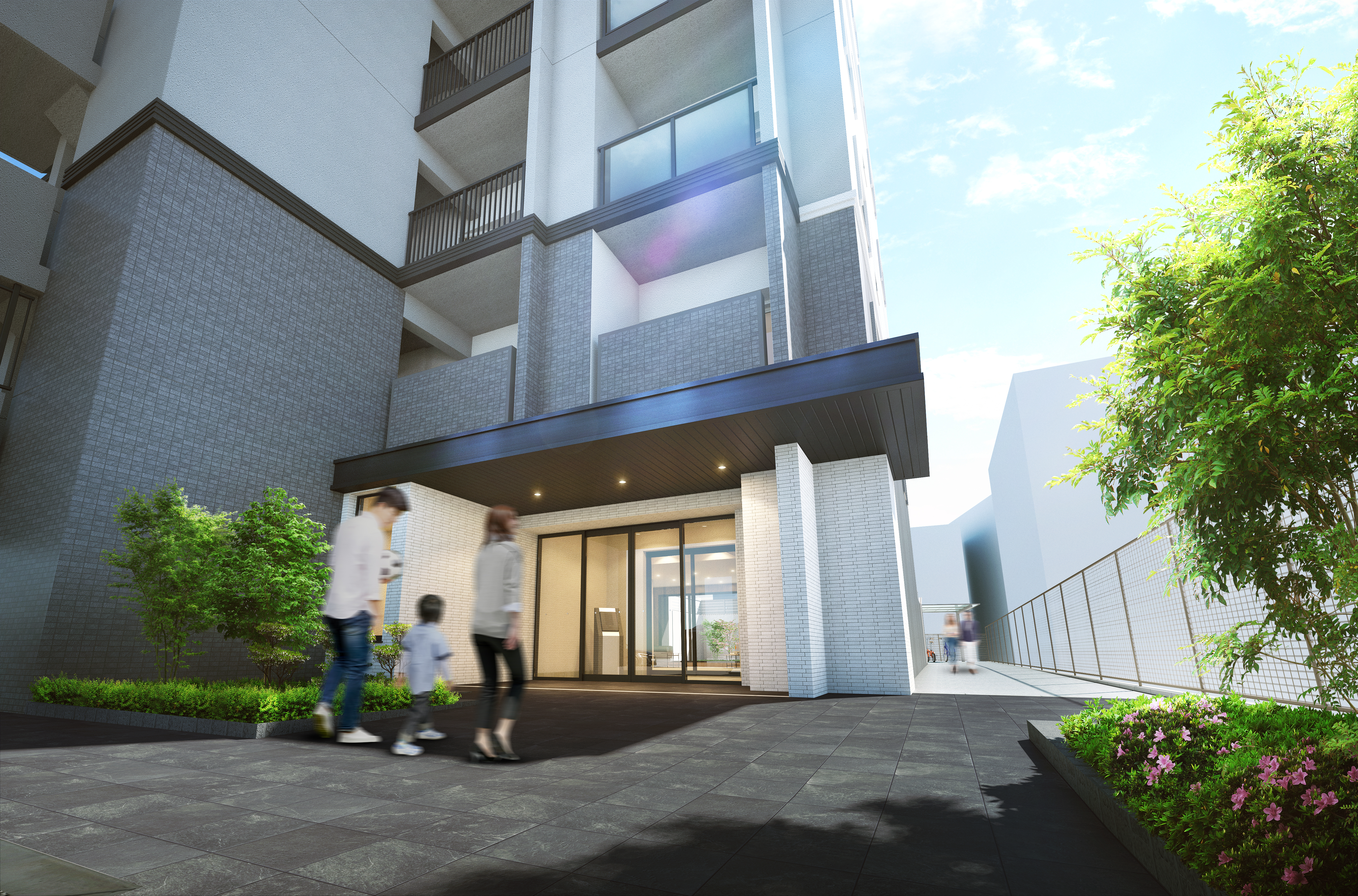 エントランスアプローチ完成予想図