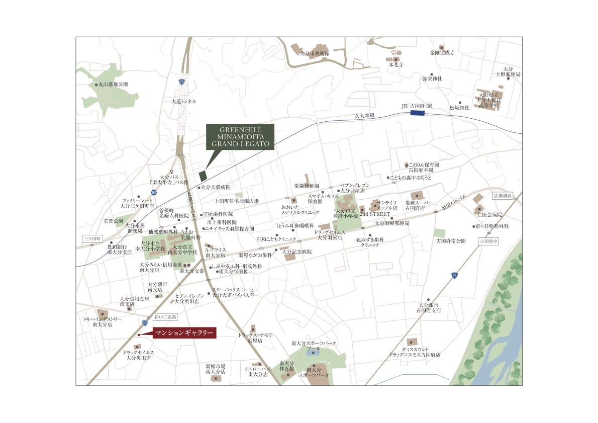 現地・マンションギャラリー案内図